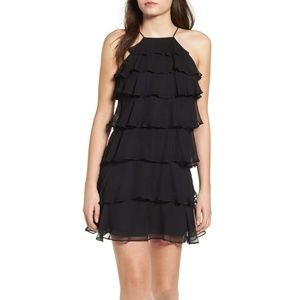Mini Silk Black Dress